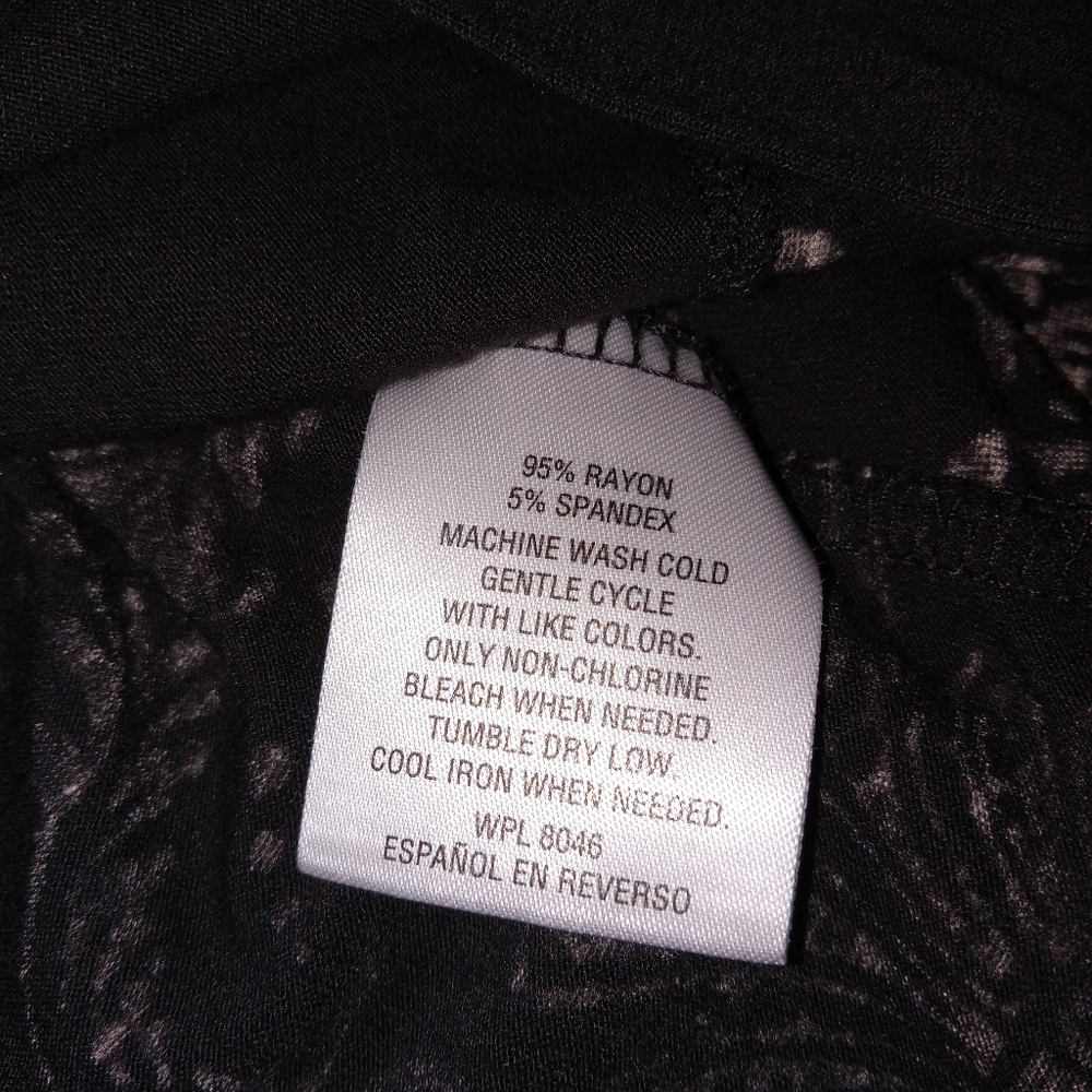 Inc Black/ White Knee Length Robe Medium - Picture 6 of 7